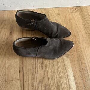 Alberto Fermani Suede Ankle Boots Dark Gray‎ Women's EU 37.5 Italy